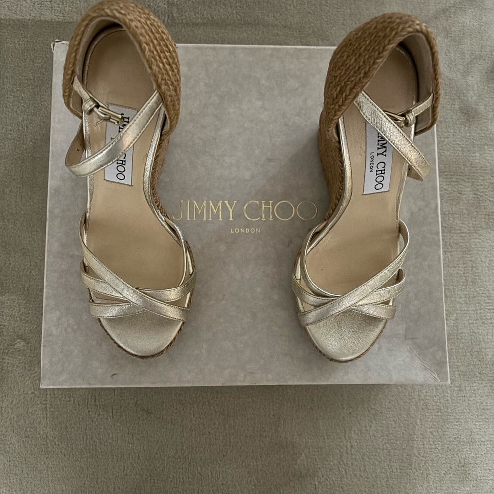 Jimmy Choo Delaney Platform Sandals - Picture 6 of 6